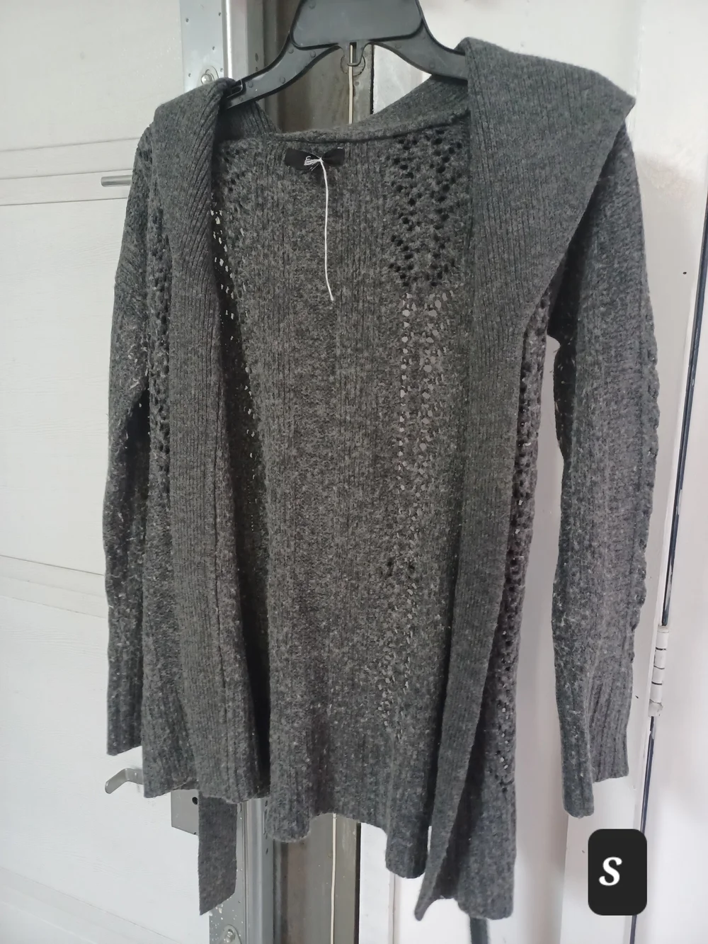 Express Gray Knit Cardigan - Picture 1 of 4